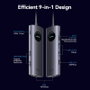 Vention Docking Station USB Tipo-C TQVHB 9 en 1 con 2xHDMI 4K, 3xUSB, RJ45, Lector de Tarjetas y PD 100W - Gris